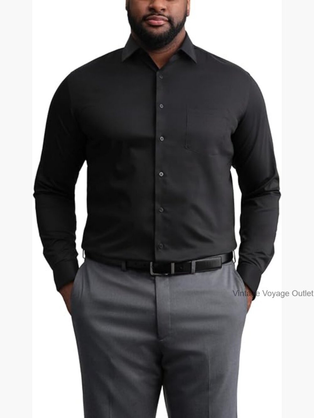 Tall Fit Ultra Wrinkle Free Flex Collar Stretch Dress Shirt Big & Tall